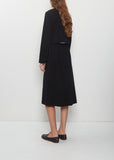 Wool Cotton Collarless Jacket