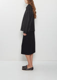 Merino Mouton Zip Blouson — Black