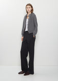 Cashmere Gathered Neckline Cardigan