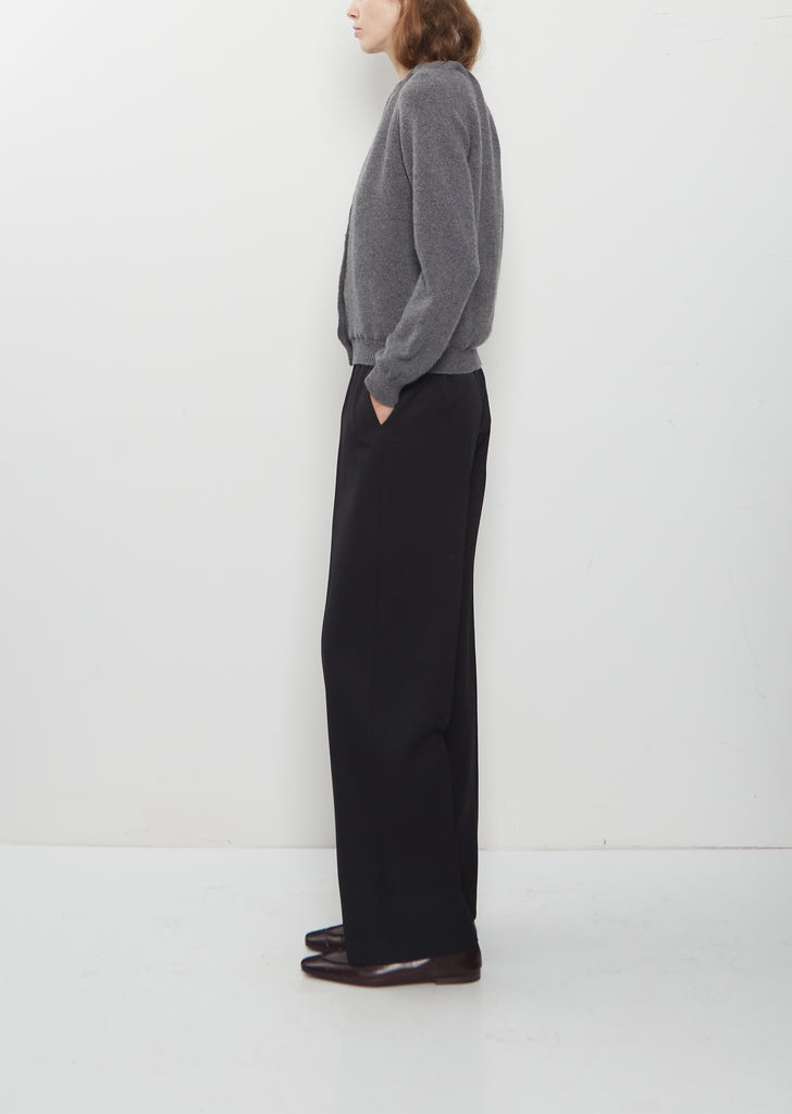 Cashmere Gathered Neckline Cardigan