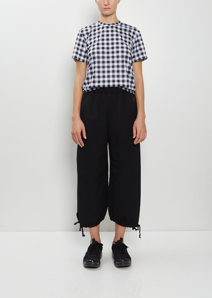 Gathered Cuffs Wool Pants