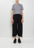 Gathered Cuffs Wool Pants