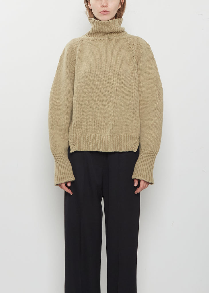 Cashmere High Neck Sweater