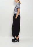 Gathered Cuffs Wool Pants