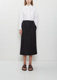 Heavy Gabardine Long Tube Skirt