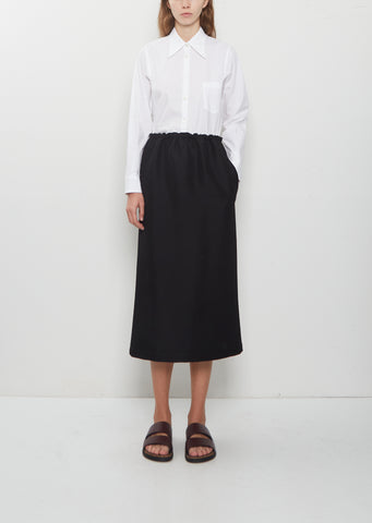 Heavy Gabardine Long Tube Skirt