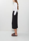 Heavy Gabardine Long Tube Skirt