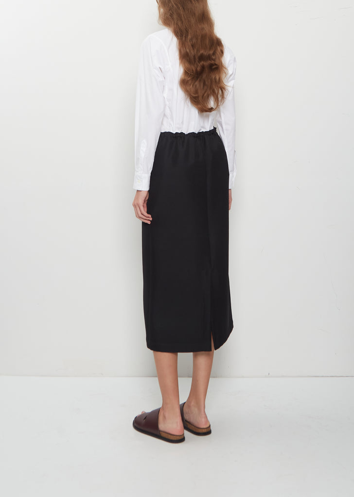 Heavy Gabardine Long Tube Skirt