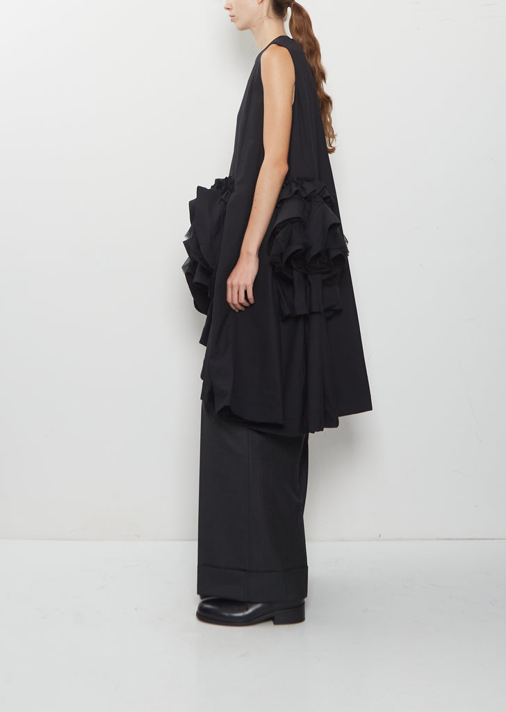 Wool Tropical Nylon Tulle Dress