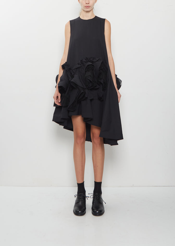 Wool Tropical Nylon Tulle Dress