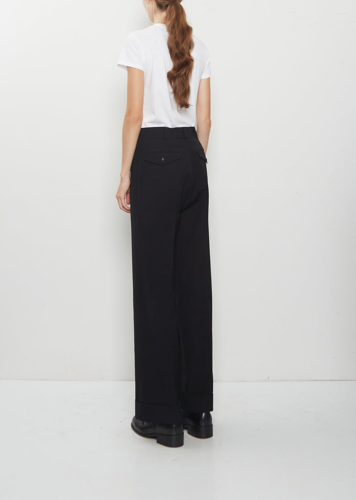 Wool Gabardine Tailored Trouser
