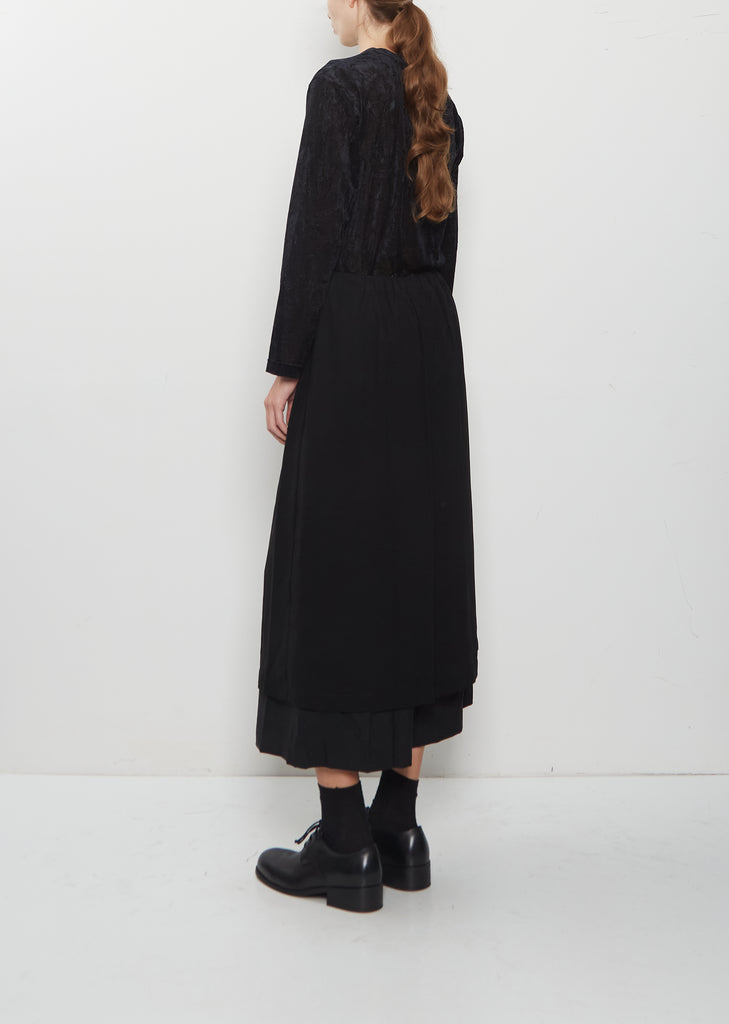 Light Wool Tropical x Polyester Georgette 2 Pants