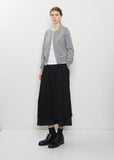 12 Gauge Cashmere Jersey Cardigan — Grey