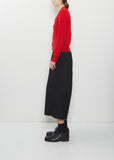 12 Gauge Cashmere Jersey Cardigan — Red
