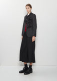 Twill Asymmetric Ruffle Jacket