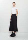 Wool Georgette Elasticated Waist Wide Pants