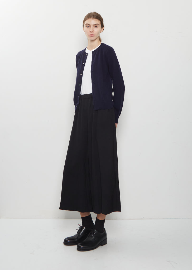 12 Gauge Cashmere Jersey Cardigan — Navy