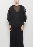 Technical Jersey Puff Sleeve Top