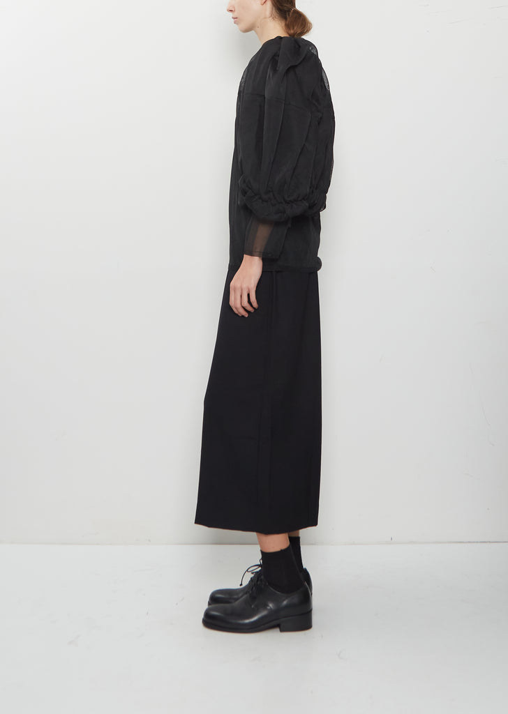 Technical Jersey Puff Sleeve Top