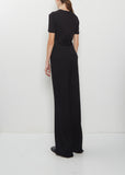 Washable Cashmere Slim Pijama Pants — Black