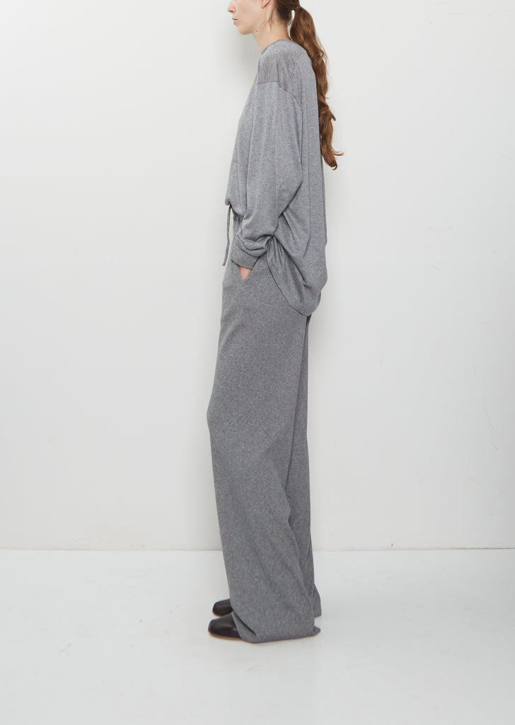 Washable Cashmere Slim Pijama Pants — Gray