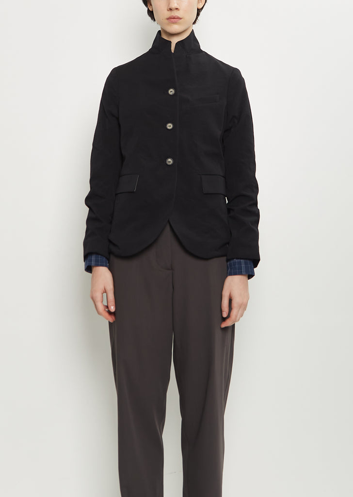 Tyrol Wool Cotton Jacket — Black