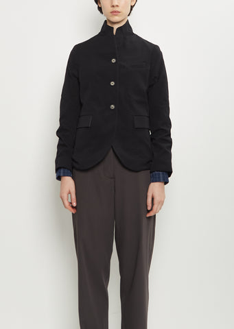 Tyrol Wool Cotton Jacket — Black
