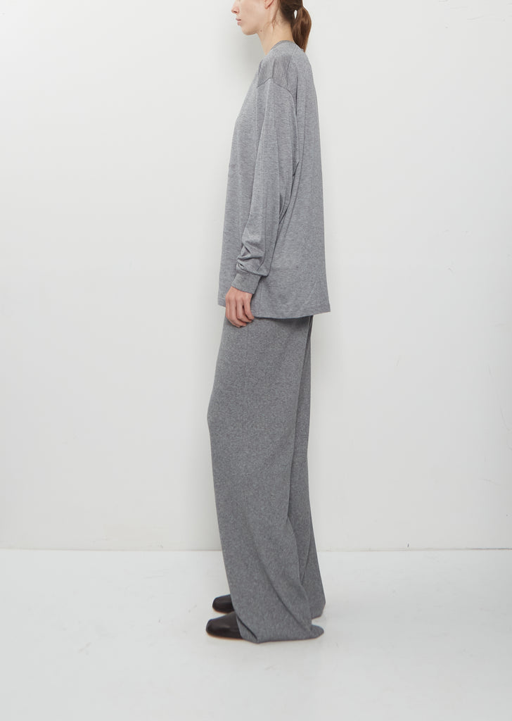 Washable Cashmere Origami Long T-Shirt