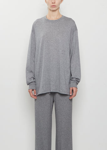 Washable Cashmere Origami Long T-Shirt