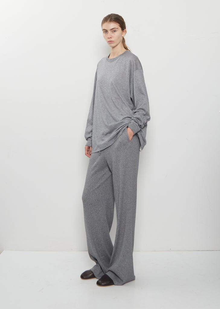 Washable Cashmere Origami Long T-Shirt
