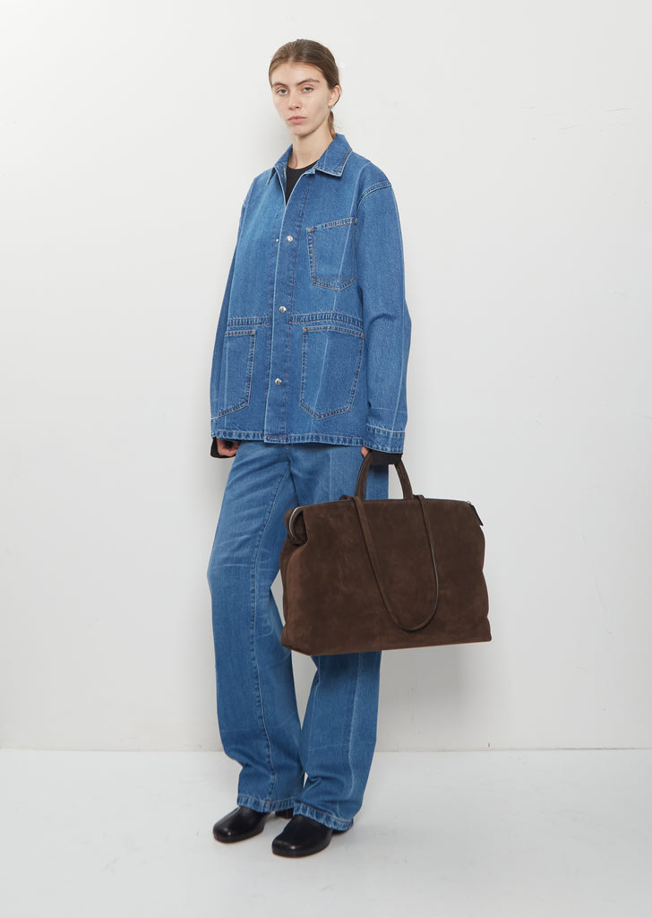 4 in Orizzontale Destructured Bag — Dark Brown