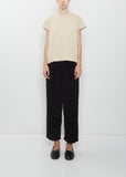 Paride Velluto Cotton Pant — Black