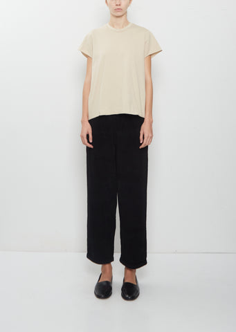 Paride Velluto Cotton Pant — Black