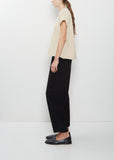Paride Velluto Cotton Pant — Black