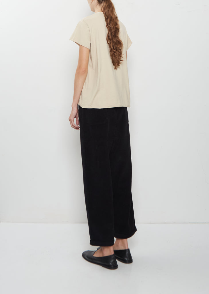 Paride Velluto Cotton Pant — Black