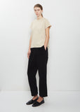 Paride Velluto Cotton Pant — Black