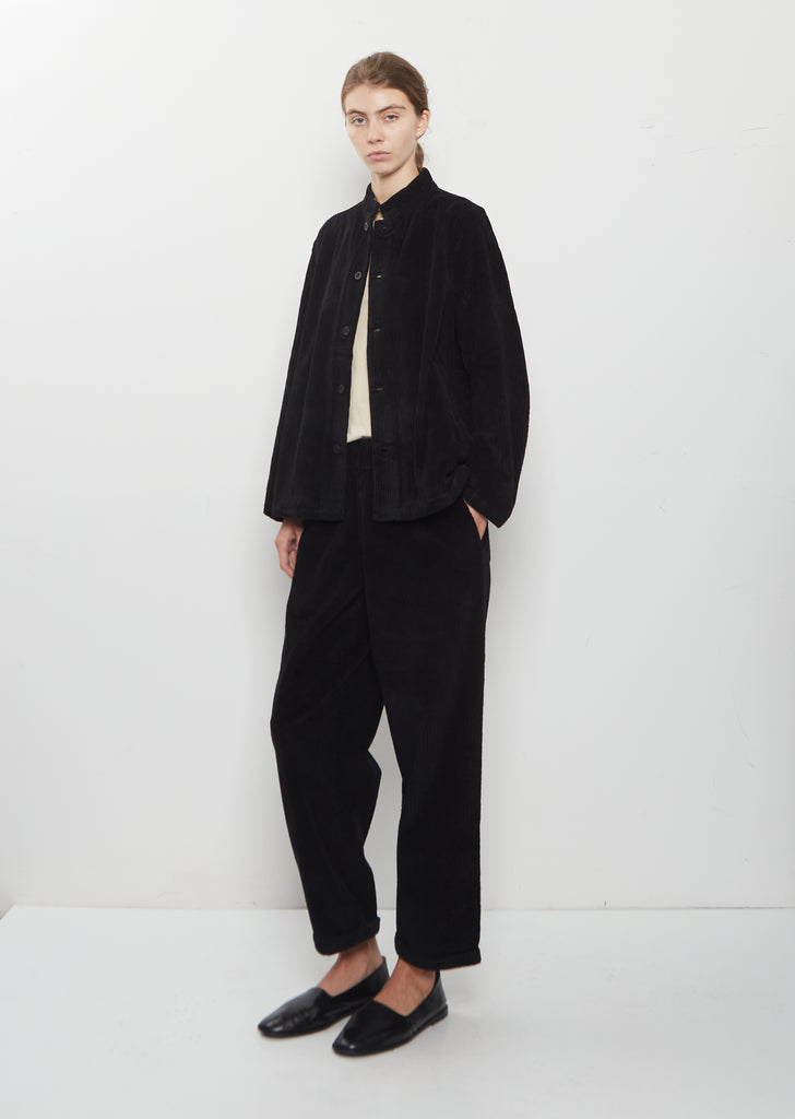 Pireo Velluto Cotton Jacket — Black