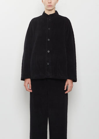 Pireo Velluto Cotton Jacket — Black