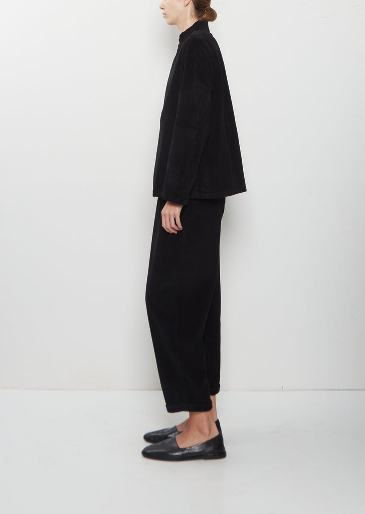 Pireo Velluto Cotton Jacket — Black