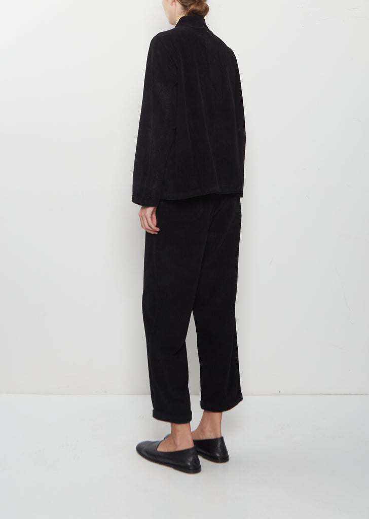 Pireo Velluto Cotton Jacket — Black