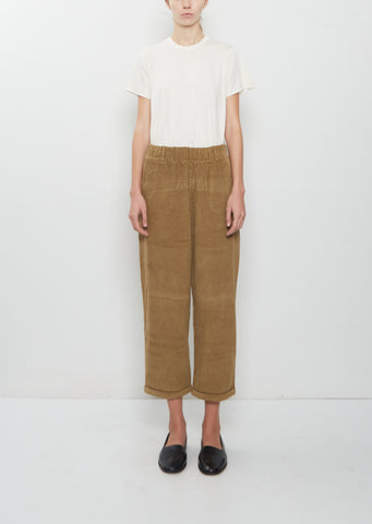 Paride Velluto Cotton Pant — Fennec