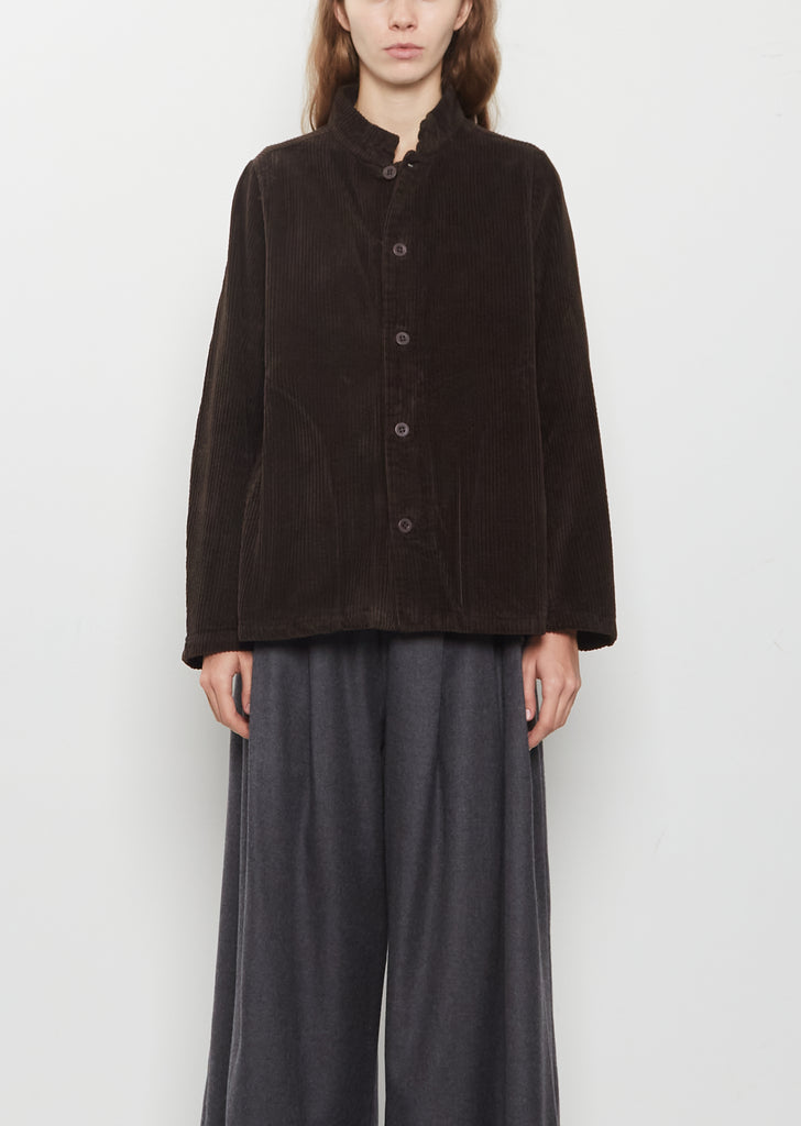 Pireo Velluto Cotton Jacket — Cacao