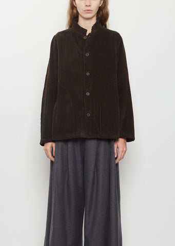 Pireo Velluto Cotton Jacket — Cacao