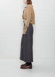 Cashmere Ruffle Cardigan — Yellow