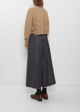 Cashmere Ruffle Cardigan — Yellow