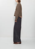 Wool Satin Trim Jacket
