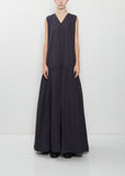 Long Drop Waist Taffeta Dress