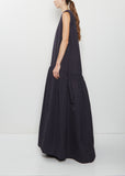Long Drop Waist Taffeta Dress