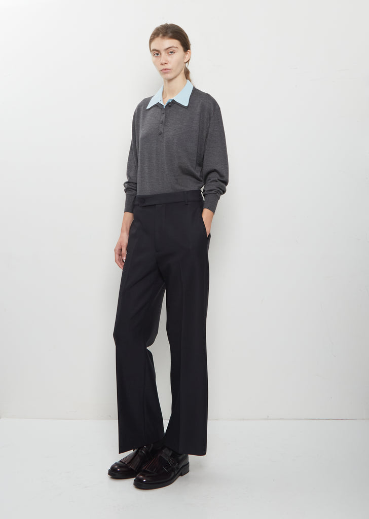 Wool Gabardine Trousers
