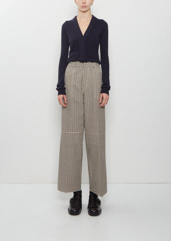 Check Tailoring Wool Trousers